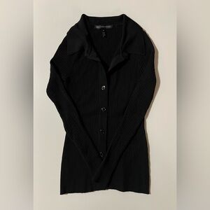 White House Black Market Black Long-sleeve Top